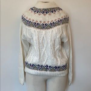 Hand Knit Vintage Sweater